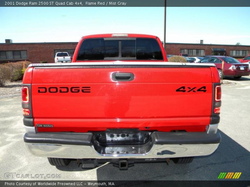 Flame Red / Mist Gray 2001 Dodge Ram 2500 ST Quad Cab 4x4