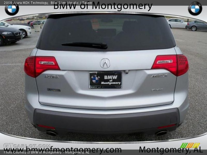 Billet Silver Metallic / Taupe 2008 Acura MDX Technology