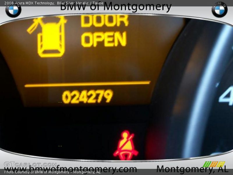 Billet Silver Metallic / Taupe 2008 Acura MDX Technology