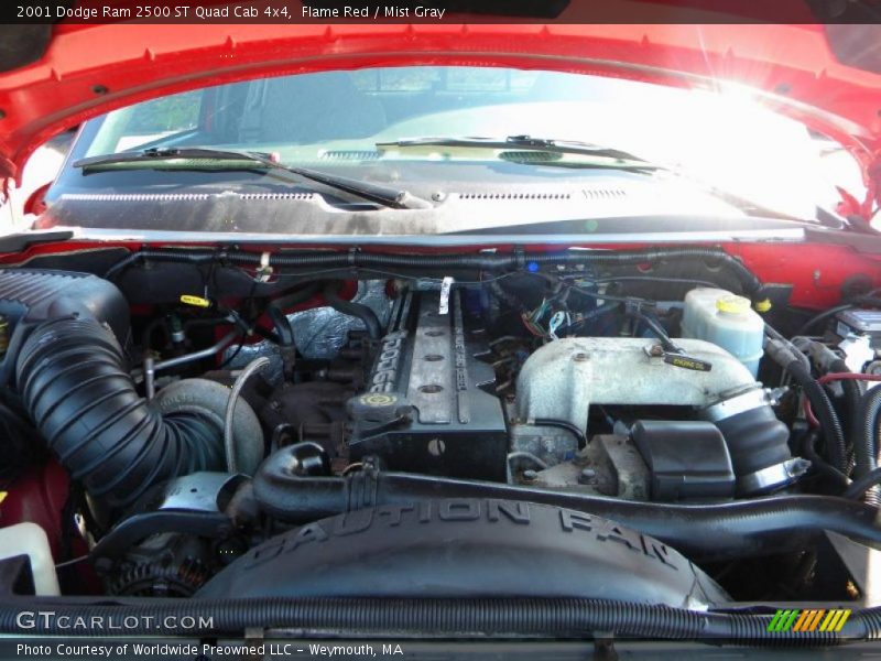  2001 Ram 2500 ST Quad Cab 4x4 Engine - 5.9 Liter OHV 24-Valve Cummins Turbo Diesel Inline 6 Cylinder