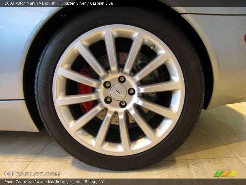 Tungsten Silver / Caspian Blue 2003 Aston Martin Vanquish