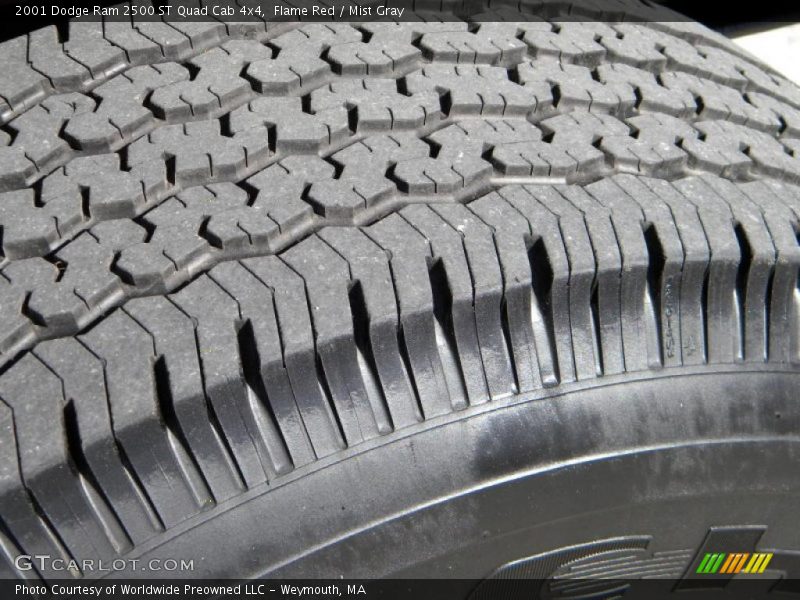 Flame Red / Mist Gray 2001 Dodge Ram 2500 ST Quad Cab 4x4