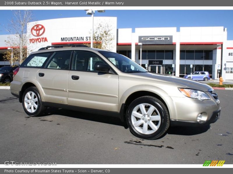 Harvest Gold Metallic / Warm Ivory 2008 Subaru Outback 2.5i Wagon