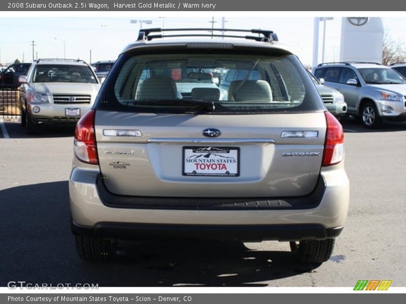 Harvest Gold Metallic / Warm Ivory 2008 Subaru Outback 2.5i Wagon