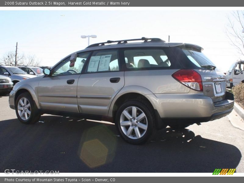 Harvest Gold Metallic / Warm Ivory 2008 Subaru Outback 2.5i Wagon