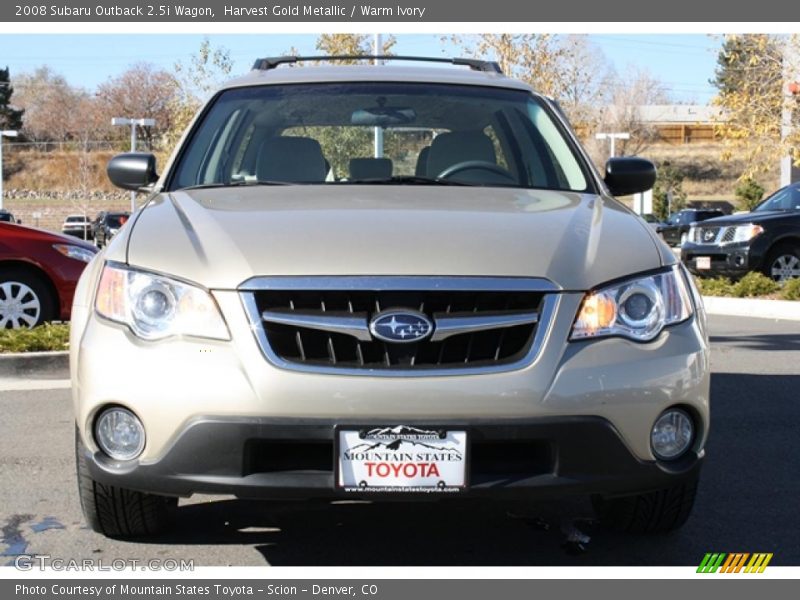 Harvest Gold Metallic / Warm Ivory 2008 Subaru Outback 2.5i Wagon