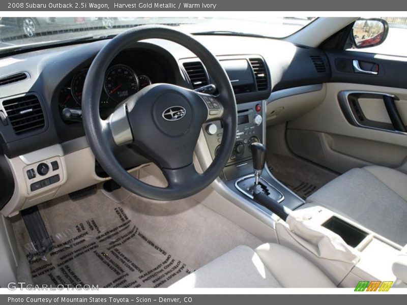 Harvest Gold Metallic / Warm Ivory 2008 Subaru Outback 2.5i Wagon