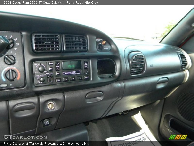 Flame Red / Mist Gray 2001 Dodge Ram 2500 ST Quad Cab 4x4