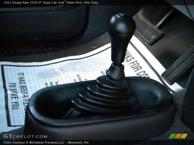 Flame Red / Mist Gray 2001 Dodge Ram 2500 ST Quad Cab 4x4