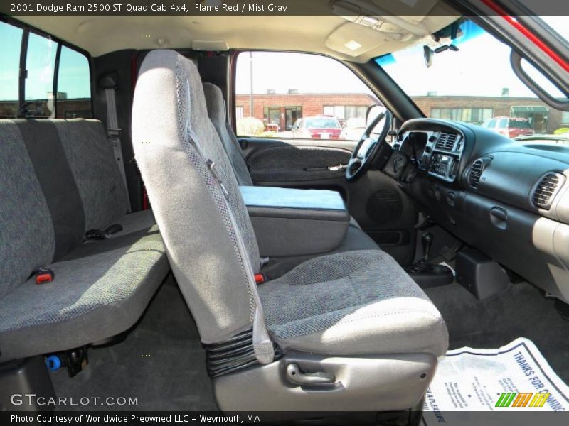 Flame Red / Mist Gray 2001 Dodge Ram 2500 ST Quad Cab 4x4