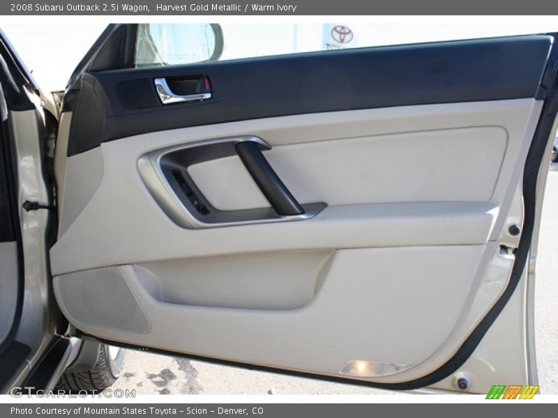 Harvest Gold Metallic / Warm Ivory 2008 Subaru Outback 2.5i Wagon