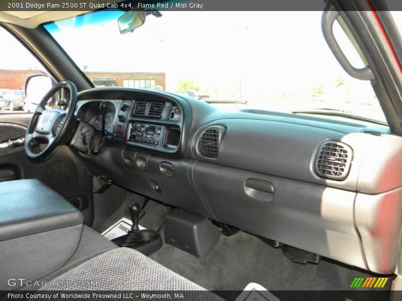 Flame Red / Mist Gray 2001 Dodge Ram 2500 ST Quad Cab 4x4