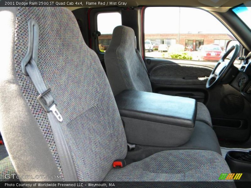 Flame Red / Mist Gray 2001 Dodge Ram 2500 ST Quad Cab 4x4