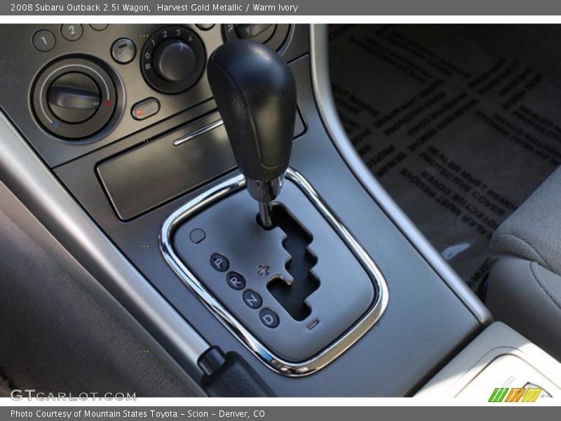 Harvest Gold Metallic / Warm Ivory 2008 Subaru Outback 2.5i Wagon