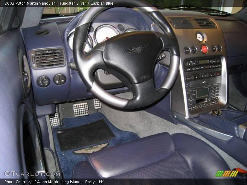 Tungsten Silver / Caspian Blue 2003 Aston Martin Vanquish