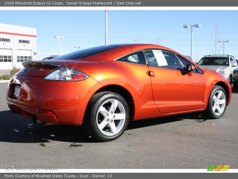 Sunset Orange Pearlescent / Dark Charcoal 2008 Mitsubishi Eclipse GS Coupe