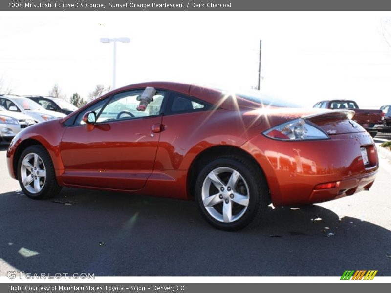 Sunset Orange Pearlescent / Dark Charcoal 2008 Mitsubishi Eclipse GS Coupe