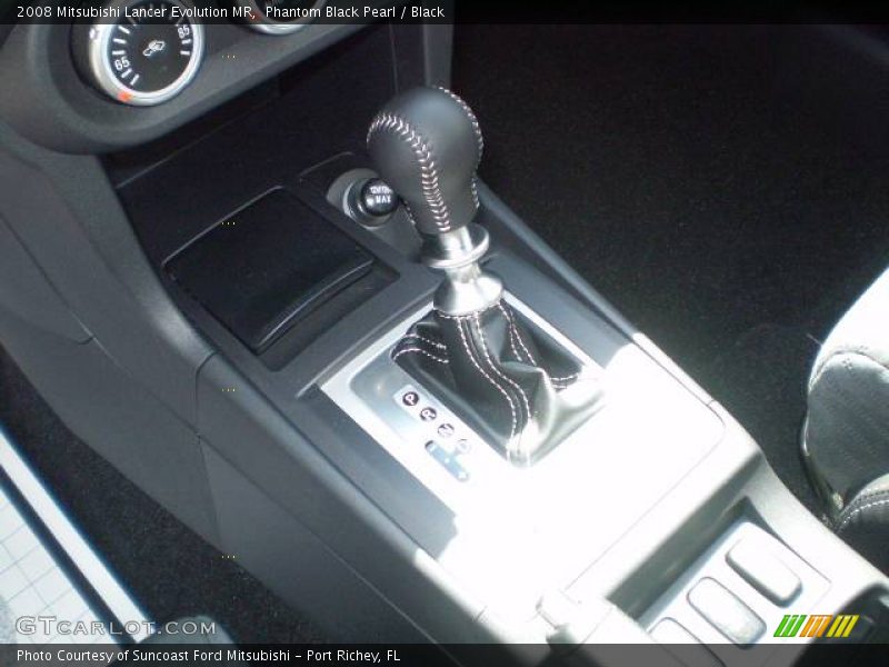 Phantom Black Pearl / Black 2008 Mitsubishi Lancer Evolution MR
