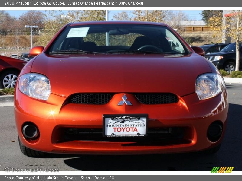 Sunset Orange Pearlescent / Dark Charcoal 2008 Mitsubishi Eclipse GS Coupe