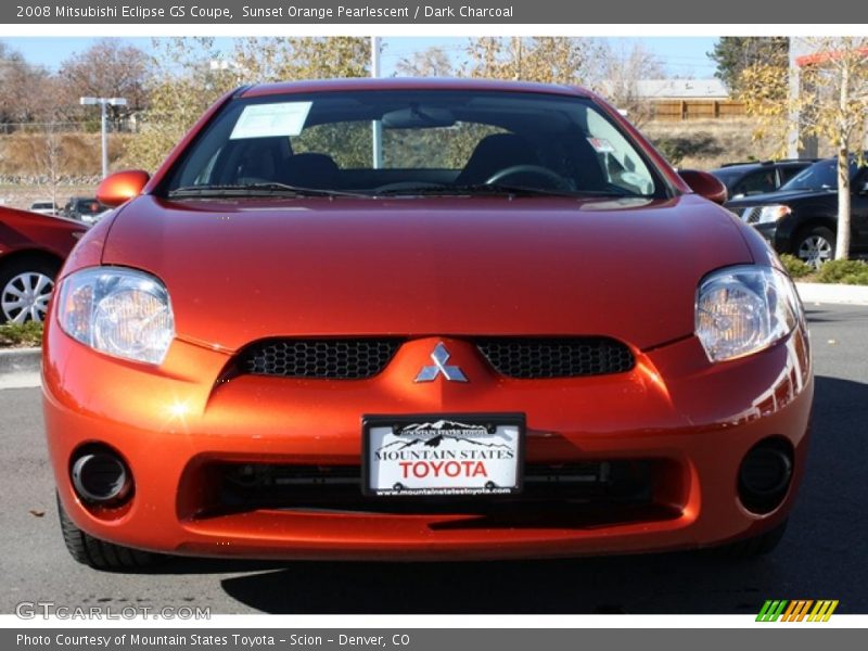 Sunset Orange Pearlescent / Dark Charcoal 2008 Mitsubishi Eclipse GS Coupe