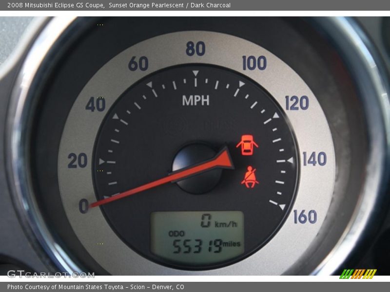 Sunset Orange Pearlescent / Dark Charcoal 2008 Mitsubishi Eclipse GS Coupe