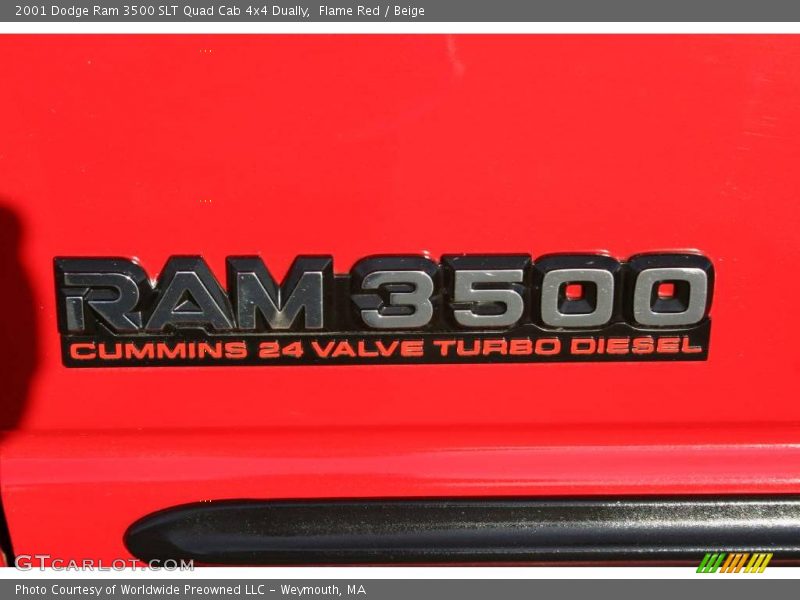  2001 Ram 3500 SLT Quad Cab 4x4 Dually Logo