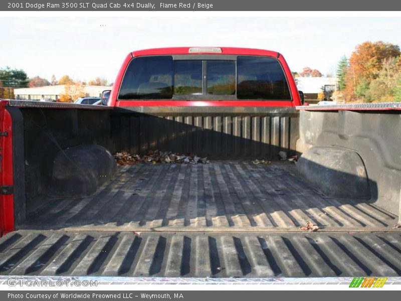 Flame Red / Beige 2001 Dodge Ram 3500 SLT Quad Cab 4x4 Dually