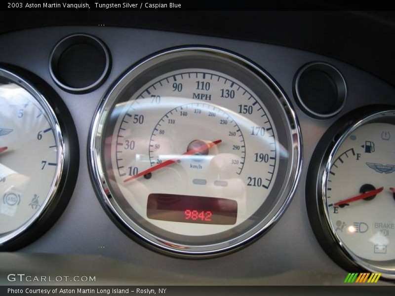 Tungsten Silver / Caspian Blue 2003 Aston Martin Vanquish