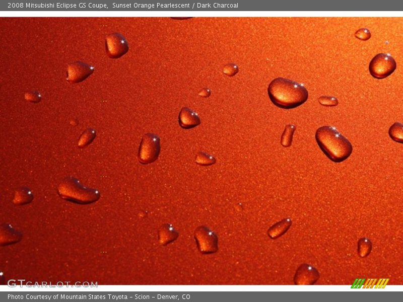 Sunset Orange Pearlescent / Dark Charcoal 2008 Mitsubishi Eclipse GS Coupe