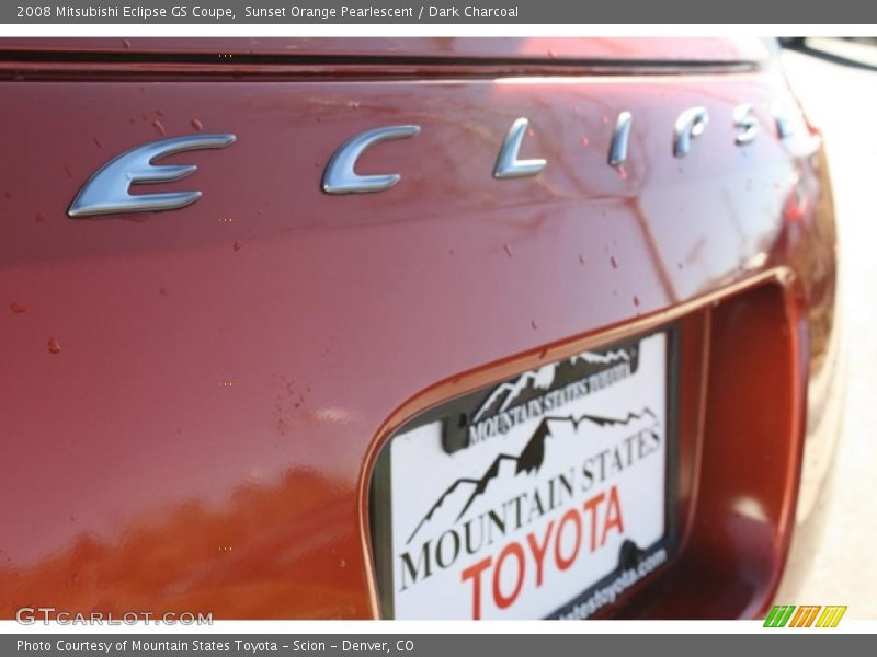Sunset Orange Pearlescent / Dark Charcoal 2008 Mitsubishi Eclipse GS Coupe