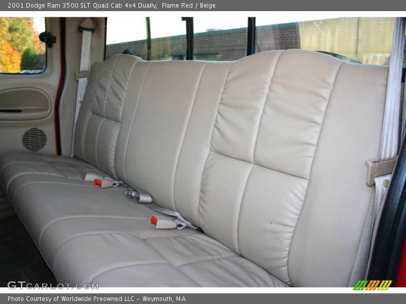  2001 Ram 3500 SLT Quad Cab 4x4 Dually Beige Interior
