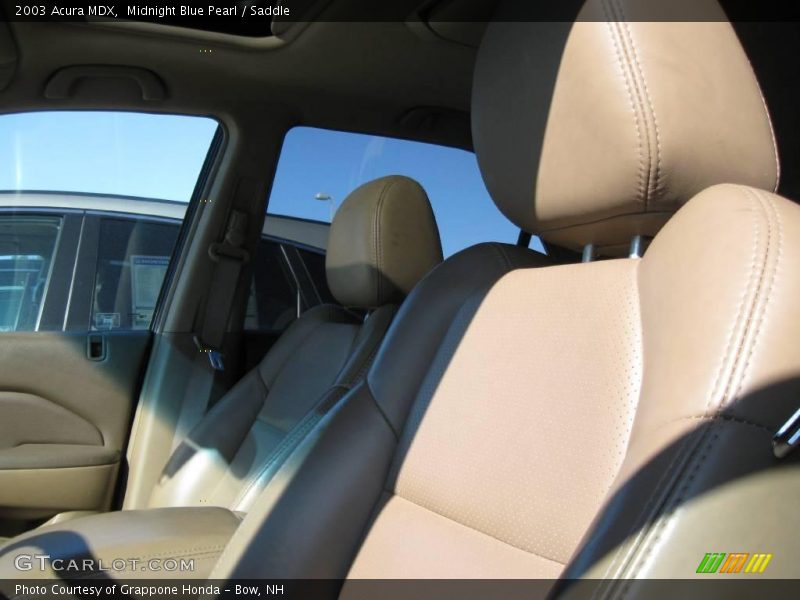 Midnight Blue Pearl / Saddle 2003 Acura MDX
