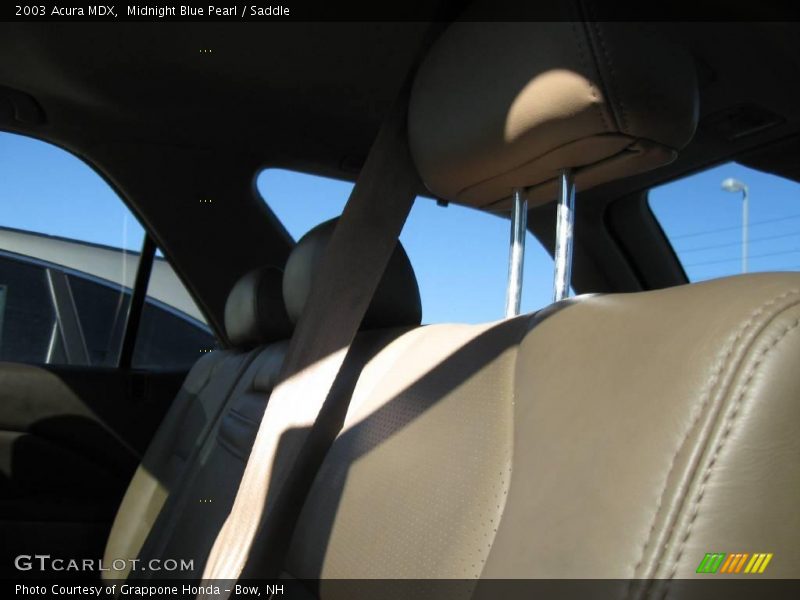 Midnight Blue Pearl / Saddle 2003 Acura MDX