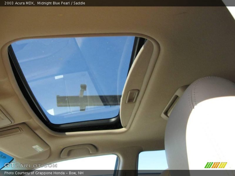 Midnight Blue Pearl / Saddle 2003 Acura MDX