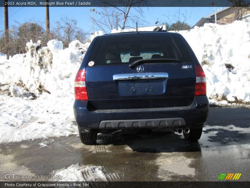 Midnight Blue Pearl / Saddle 2003 Acura MDX