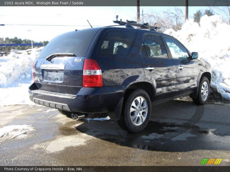 Midnight Blue Pearl / Saddle 2003 Acura MDX