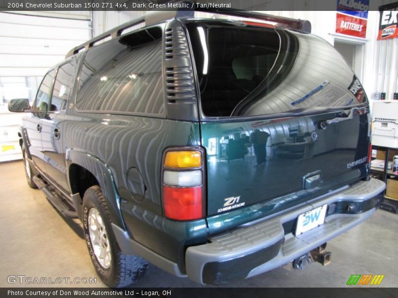Dark Green Metallic / Tan/Neutral 2004 Chevrolet Suburban 1500 Z71 4x4