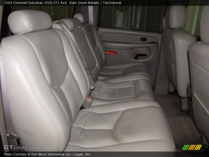 Dark Green Metallic / Tan/Neutral 2004 Chevrolet Suburban 1500 Z71 4x4