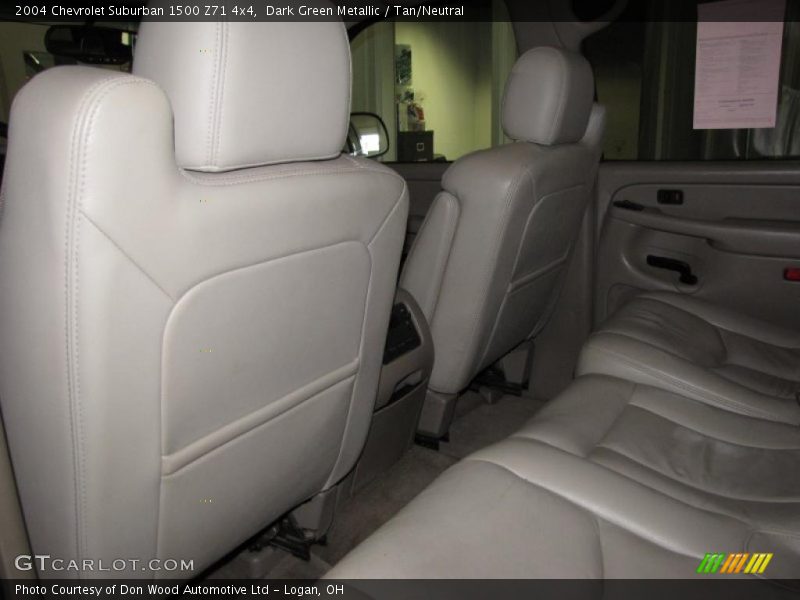 Dark Green Metallic / Tan/Neutral 2004 Chevrolet Suburban 1500 Z71 4x4