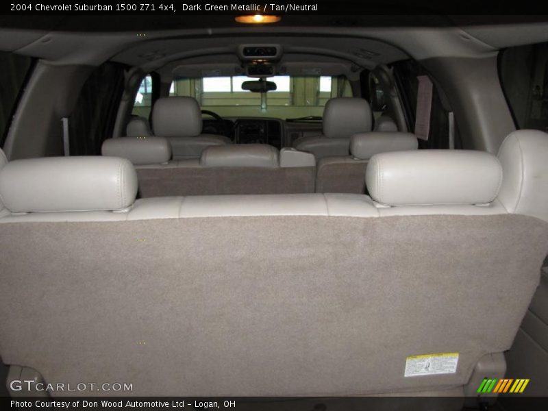 Dark Green Metallic / Tan/Neutral 2004 Chevrolet Suburban 1500 Z71 4x4