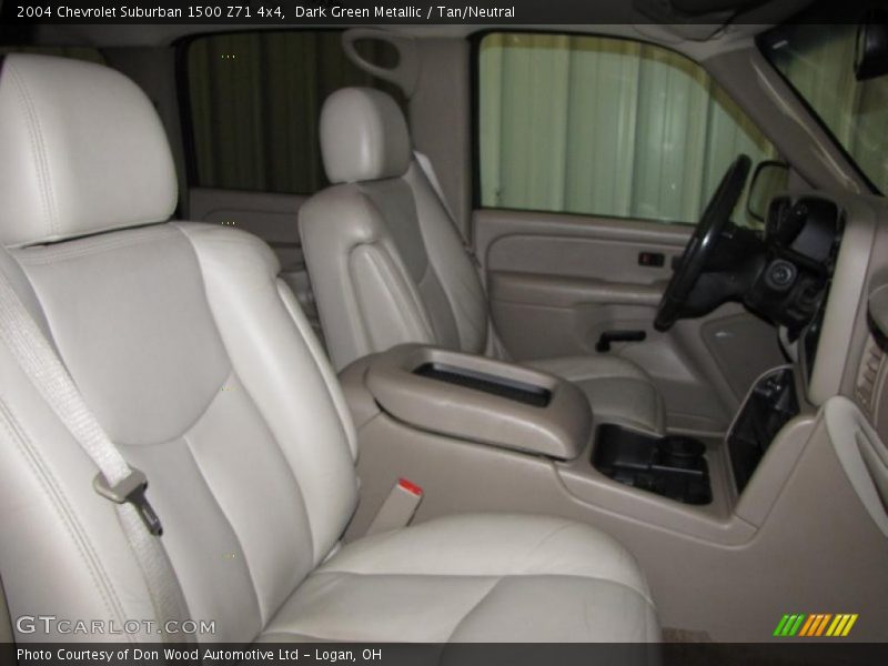 Dark Green Metallic / Tan/Neutral 2004 Chevrolet Suburban 1500 Z71 4x4