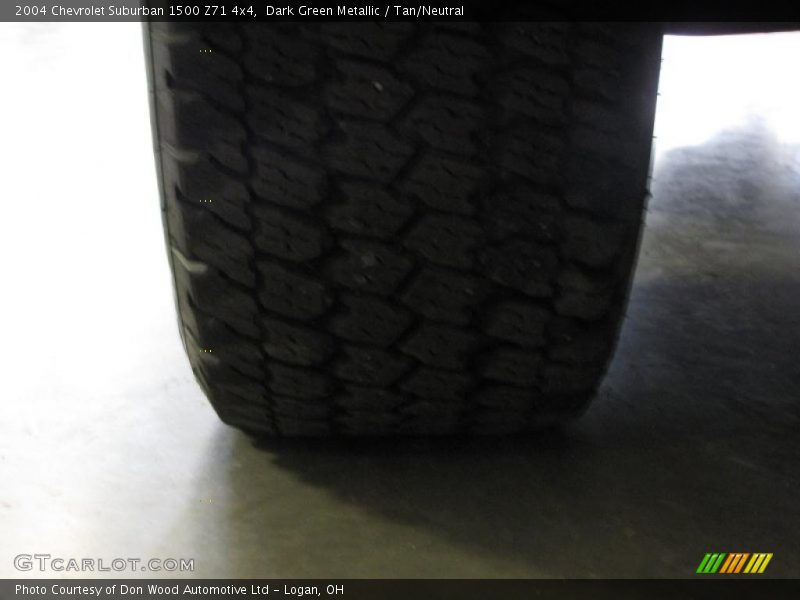Dark Green Metallic / Tan/Neutral 2004 Chevrolet Suburban 1500 Z71 4x4