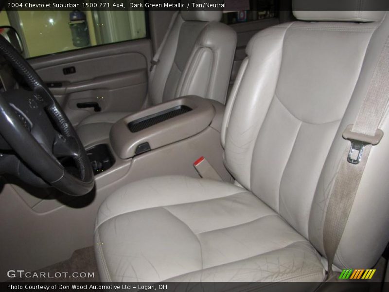 Dark Green Metallic / Tan/Neutral 2004 Chevrolet Suburban 1500 Z71 4x4