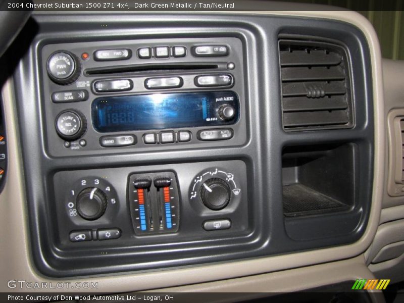 Dark Green Metallic / Tan/Neutral 2004 Chevrolet Suburban 1500 Z71 4x4