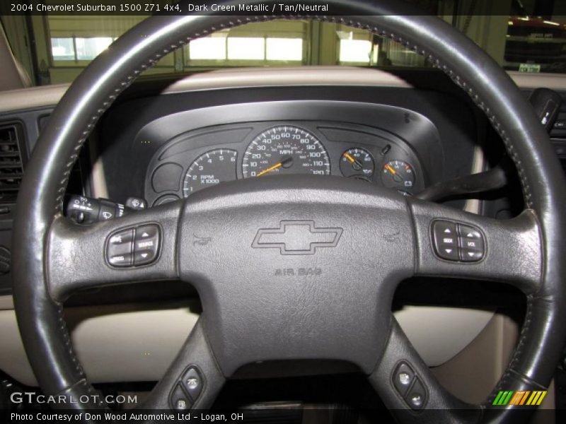 Dark Green Metallic / Tan/Neutral 2004 Chevrolet Suburban 1500 Z71 4x4