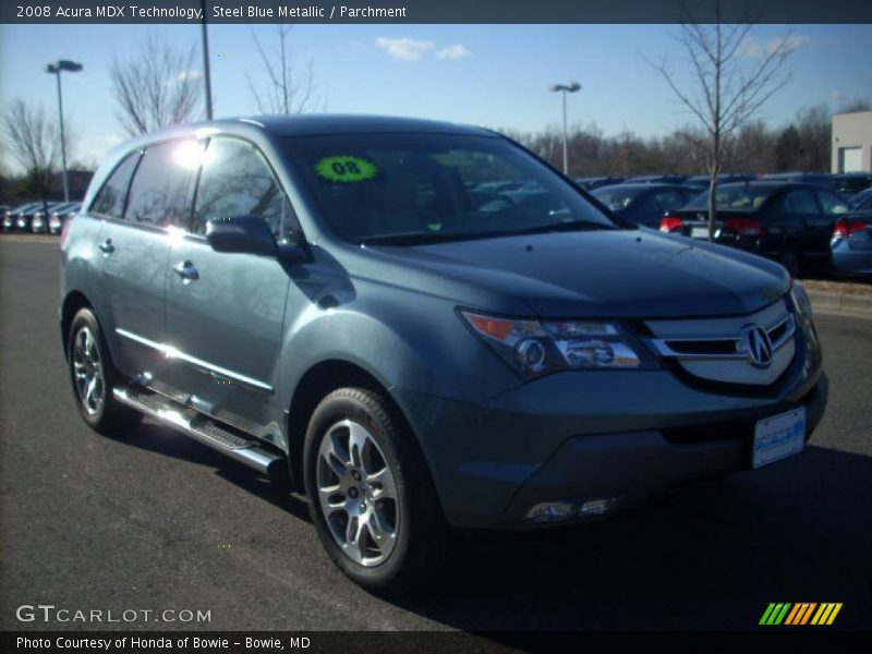 Steel Blue Metallic / Parchment 2008 Acura MDX Technology