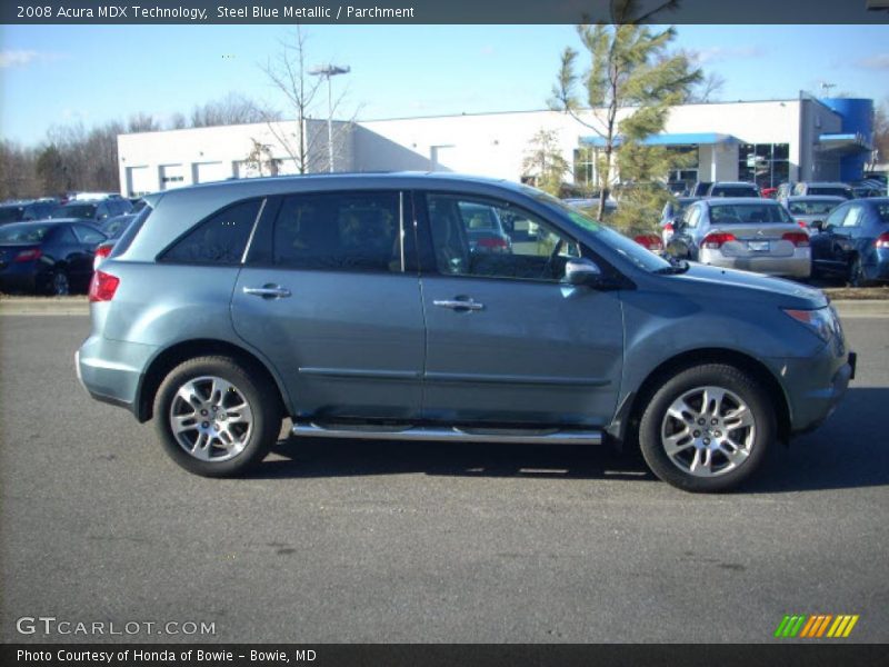 Steel Blue Metallic / Parchment 2008 Acura MDX Technology