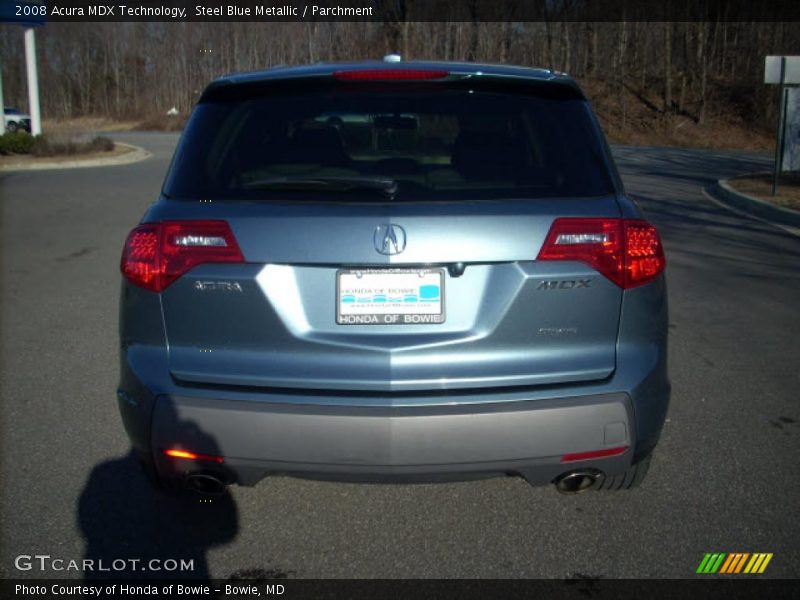 Steel Blue Metallic / Parchment 2008 Acura MDX Technology
