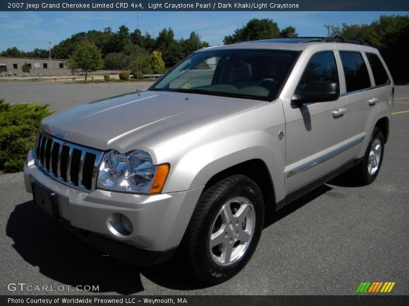 Light Graystone Pearl / Dark Khaki/Light Graystone 2007 Jeep Grand Cherokee Limited CRD 4x4