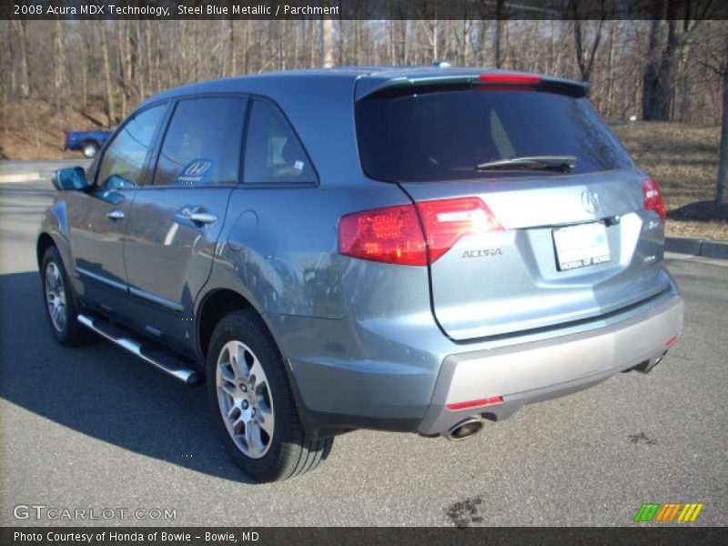 Steel Blue Metallic / Parchment 2008 Acura MDX Technology